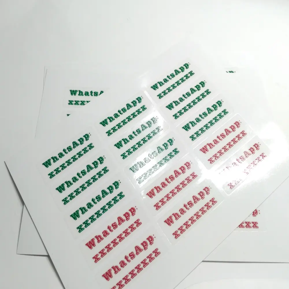 50x20 мм прозрачная наклейка из ПВХ печать на заказ|sticker printing|print printprint sticker |