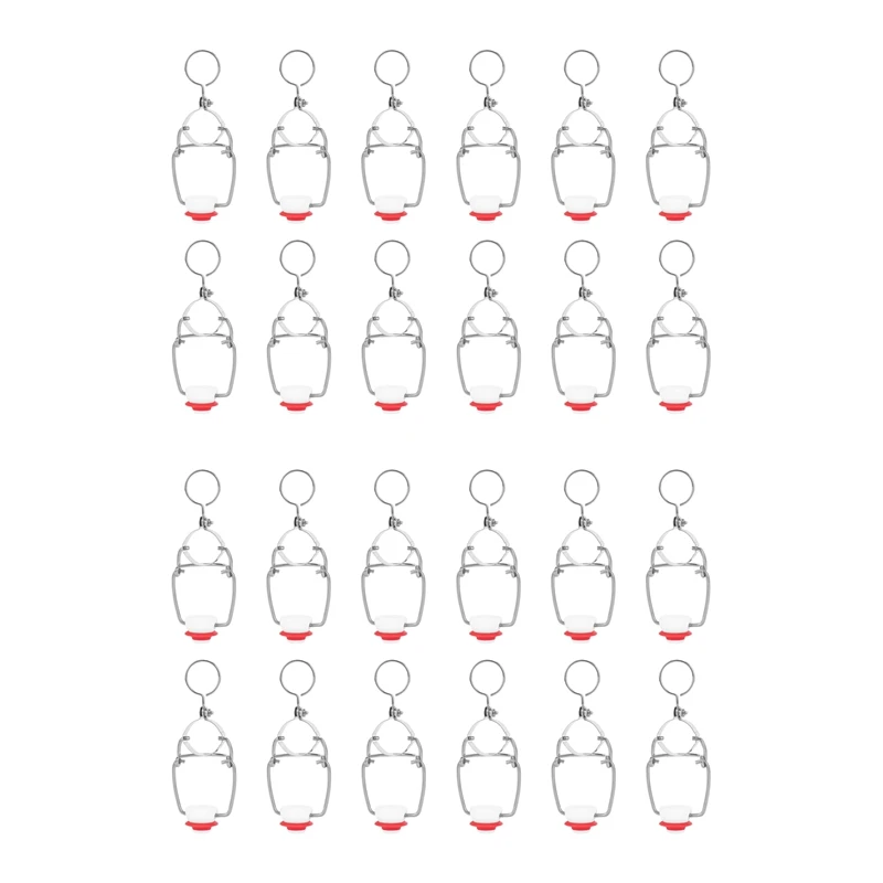 

24 PCS Swing Top Bottle Caps Flip Top Beer Bottle Cap Replacement Swing Cap for Red Wine Style Beer Bottle