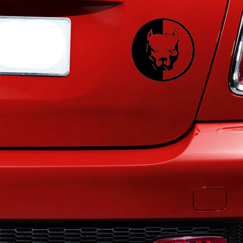 Модные забавные наклейки на автомобиль с головой быка собаки черного и