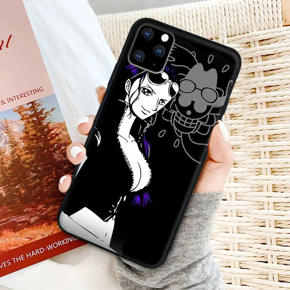 

For Boys Black White Anime One Piece Naruto Mobile phone Case For Huawei P40 P30 P20 Pro P 10 P9 Lite P Smart 2019 2020 Cover