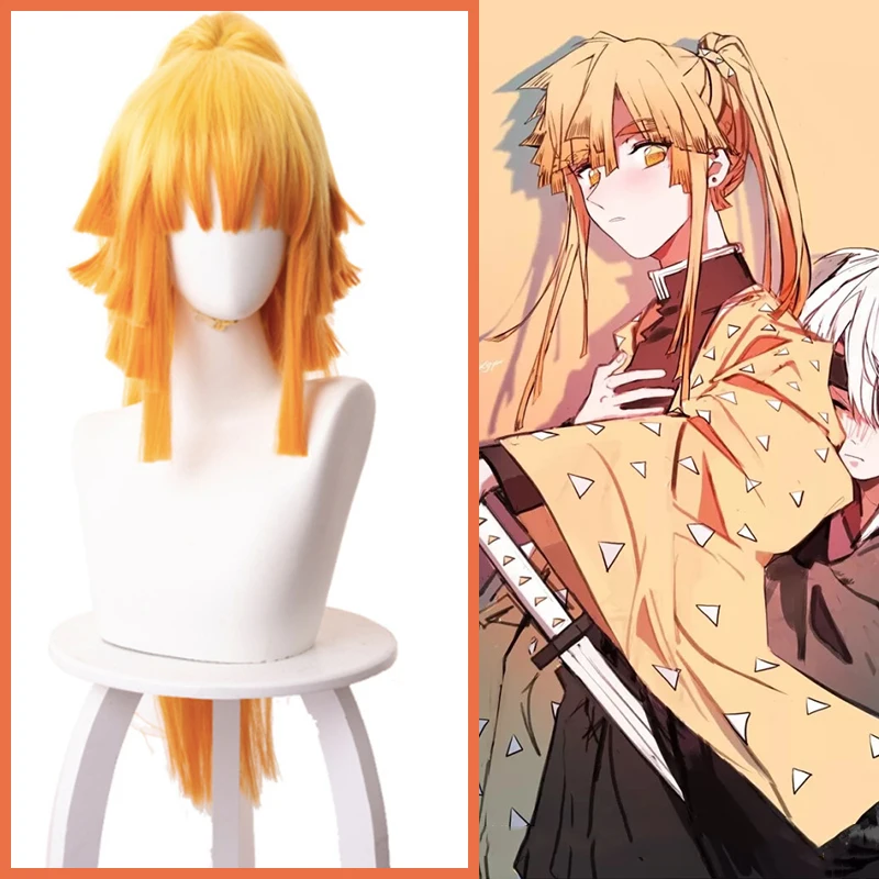 Парик для косплея из аниме рассекающий демонов агатсума зенитса синтетический