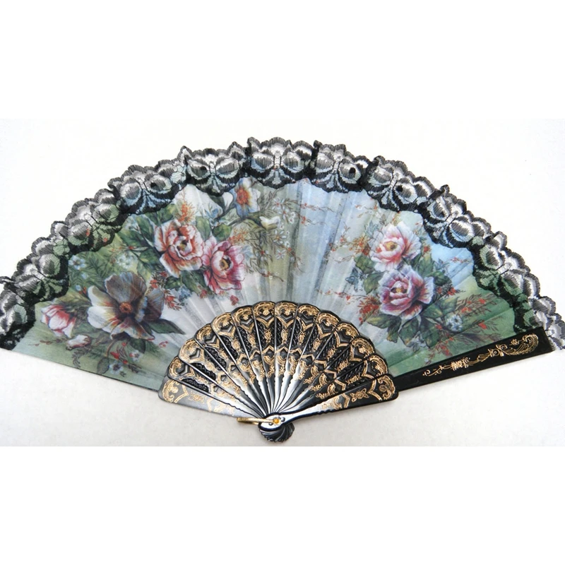 

Spanish style Hand Fan Decorative Design