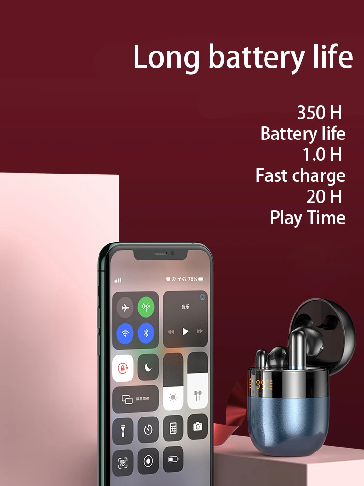 tws wireless headset bluetooth headphones noise cancelling hifi stereo sport waterproof earphones with mic for xiaomi huawei free global shipping