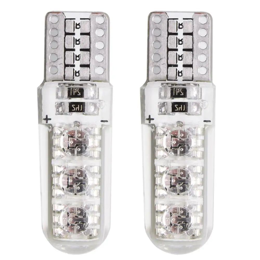 2 шт. Универсальный Автомобильный RGB светодиодный 12 В T10 5050 6SMD пульт