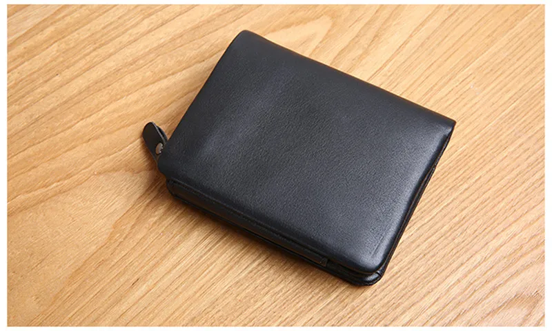 PNDME simple casual genuine leather men's small wallet fashion retro real cowhide three fold large capacity women's coin purse