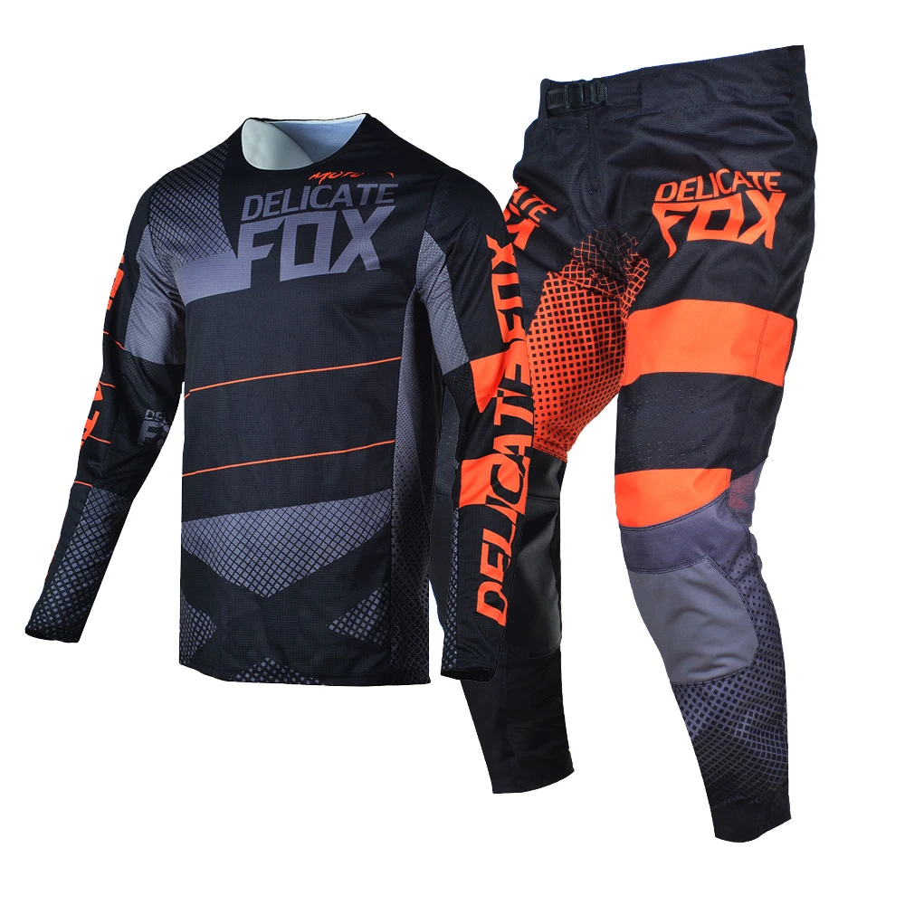 

Delicate Fox 360 Riet Gear Set Motocross Jersey Pants MTB ATV UTV Bike Outfit Moto Cross Adult Suit For Adult Men