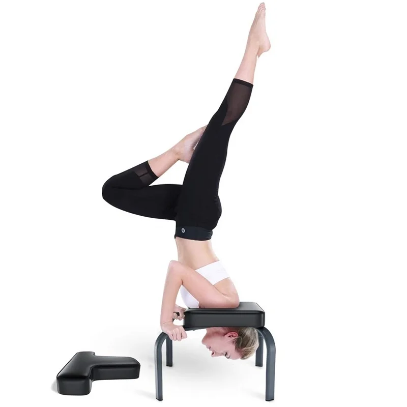

Multi-functional Yoga inverted stool thickened carbon alloy steel pipe bracket fitness equipment soft PU material training chair