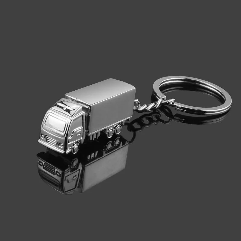 New Zinc Alloy Truck Keychain Gadgets For Men Fashion Metal Lorry Van Key Chain On Bag Male Trinket Jewelry Party Promotion Gift | Украшения