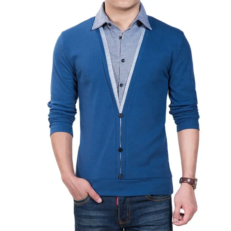 ARCSINX Осенняя футболка для мужчин осенняя мужская с длинным рукавом модная