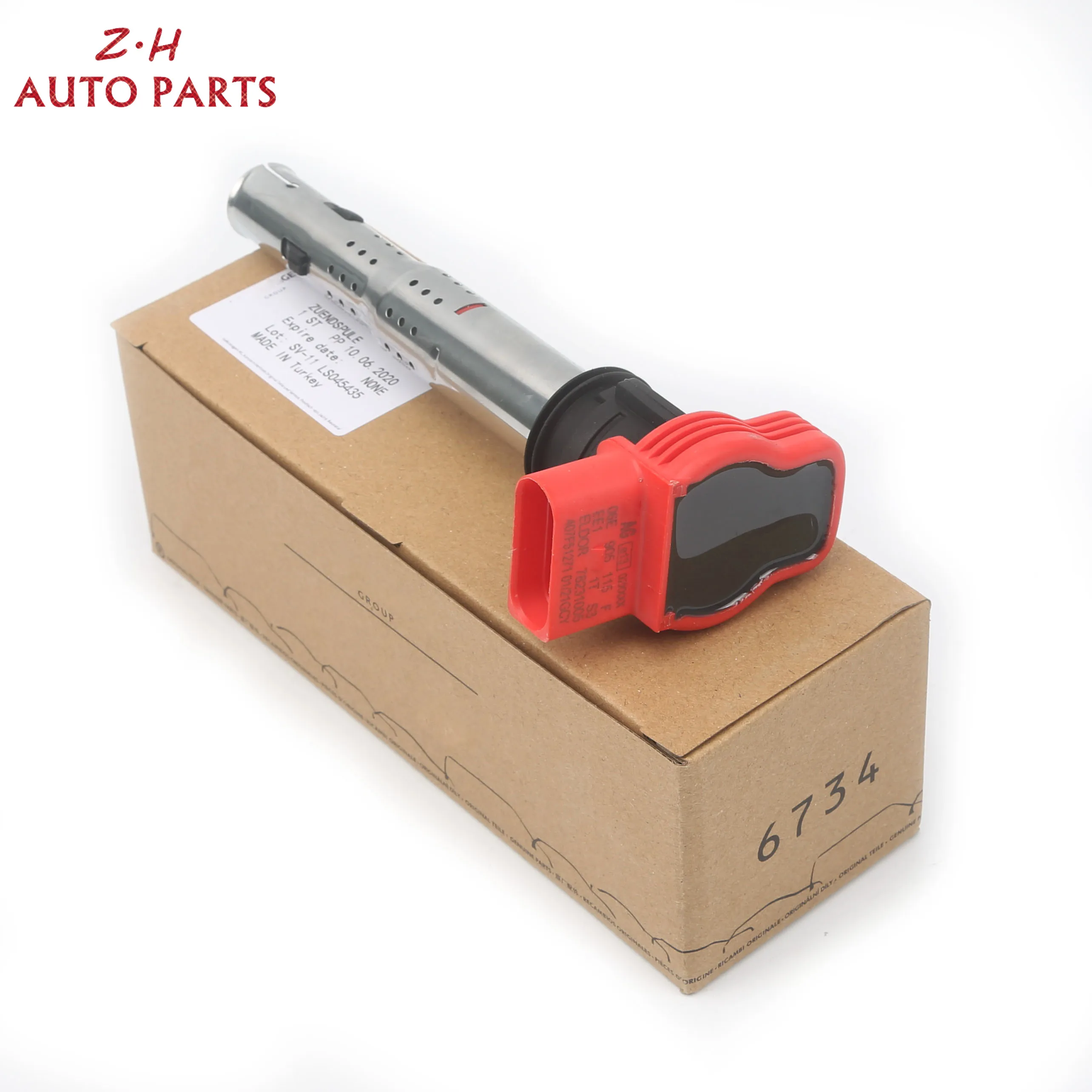 Новый красный катушка зажигания 06E 905 115 E для Porsche Cayenne Фольксваген Touareg Audi A4 A5 A6 Quattro