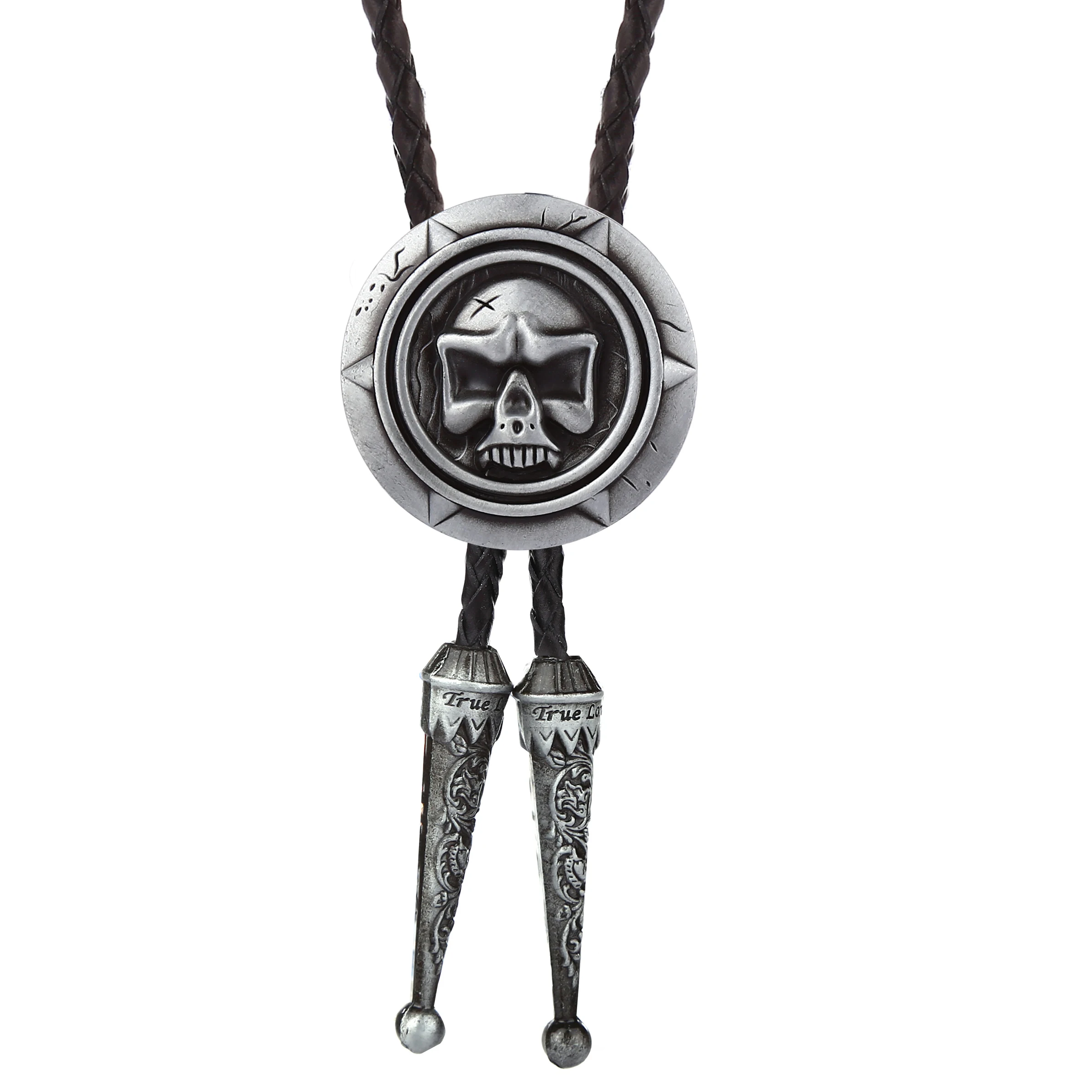 Американский оригинальный ручной работы призрак голова Боло галстук