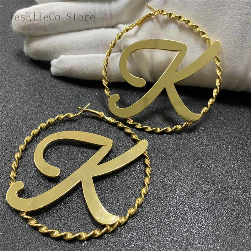 Индивидуальные серьги из нержавеющей стали индивидуальные именные