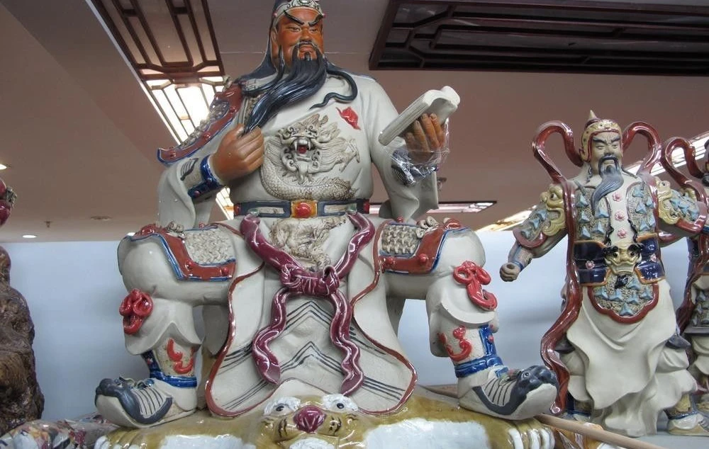 25 Китайский Керамика фарфор WUCAI Дракон Гуань Гонг читать книги рыцарь Бог