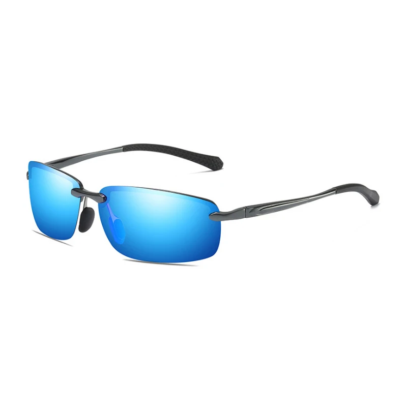 Фирменный дизайн мужские поляризованные солнцезащитные очки из алюминиевого