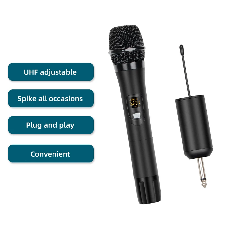 

CELLA CITY USB Computer Professional Microphone UHF Wireless Dynamic Mic One For Two Home Recording Equipment Stage Performance