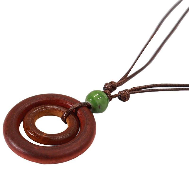 2020 винтажное женское ожерелье-чокер модное ювелирное изделие деревянная