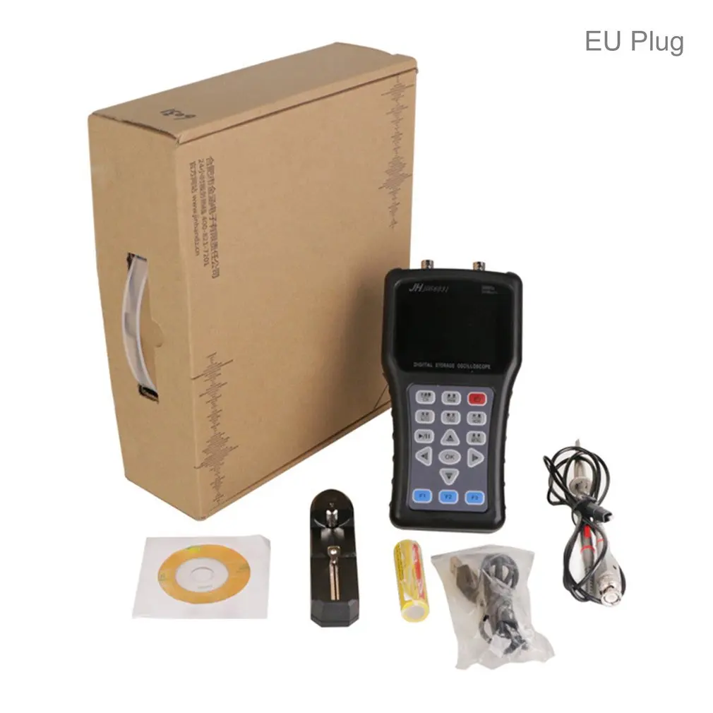JDS6031 Ручной осциллограф 1CH 30 м 200MSa/S с USB зарядным устройством набор кабелей для