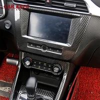 for mg zs 2017 2018 2019 2020 abs chromecarbon fibre interior auto styling accessories car navigation panel cover trim sticker