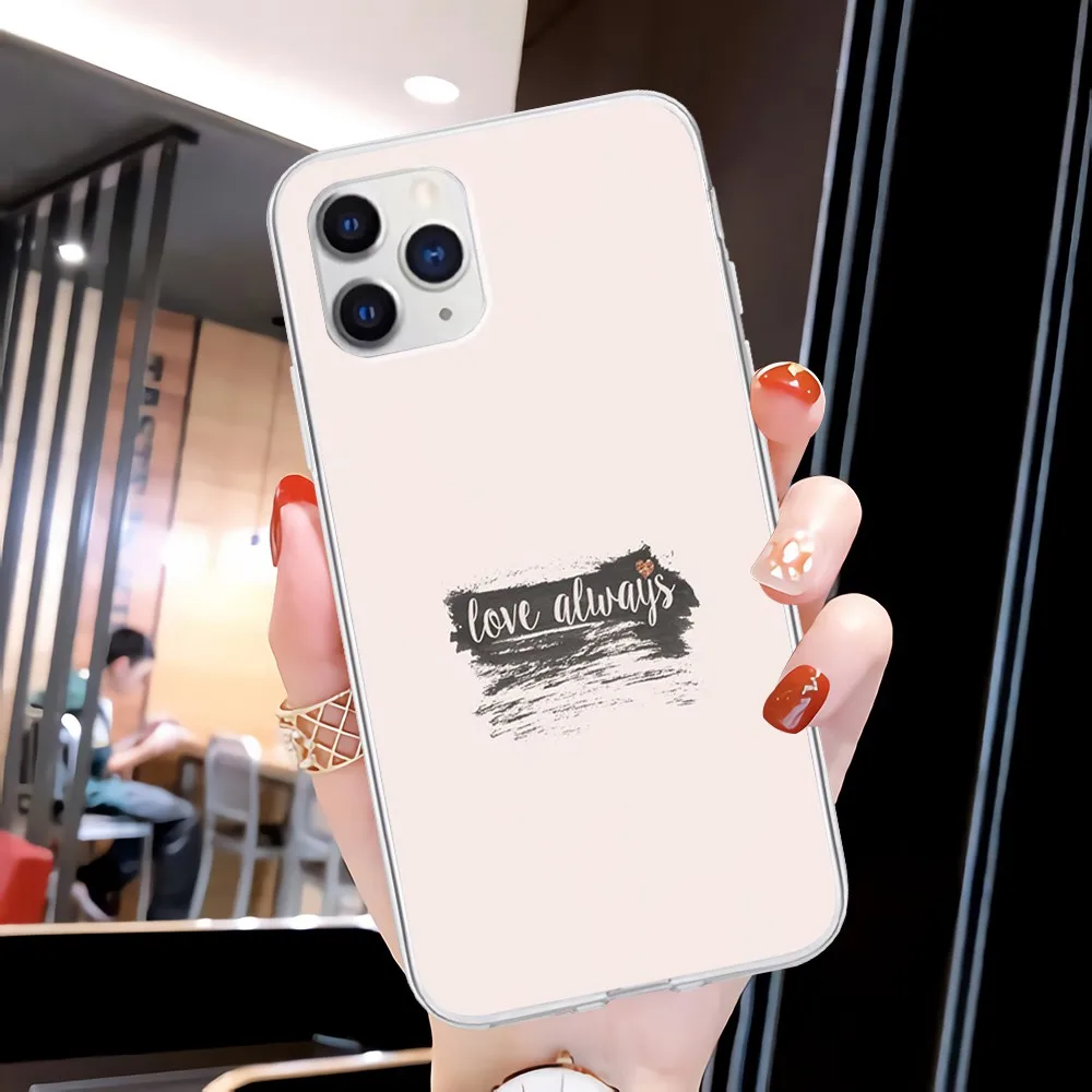 

Elegant Love Transparent Phone Cover Clear Case For Xiaomi Redmi K30s Ultra Note 8 9 Pro Max 9s 10T Pro 11 10 Lite