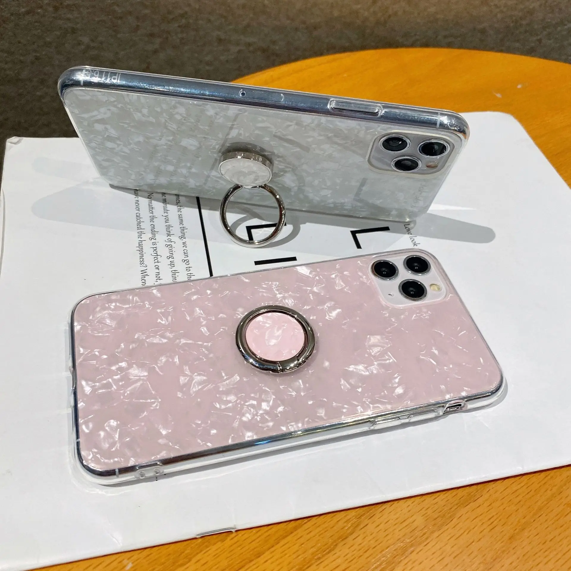 Роскошный блестящий чехол с жемчужными ракушками для iPhone 11 задняя крышка 12 pro Max 5