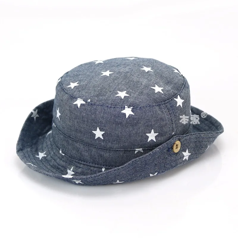 

Spring new little stars children summer hats children sun hats new baby fisherman hats men and women baby sun hats