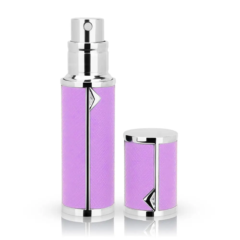 Purple 5 мл многоразовый мини флакон-спрей для духов Алюминиевый распылитель портативный дорожный косметический контейнер флакон для духов - Цвет: Purple