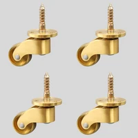 brand new 4pcs brass universal heavy furniture casters table chair sofa bar piano smoothly wheels furntiure rollers runners