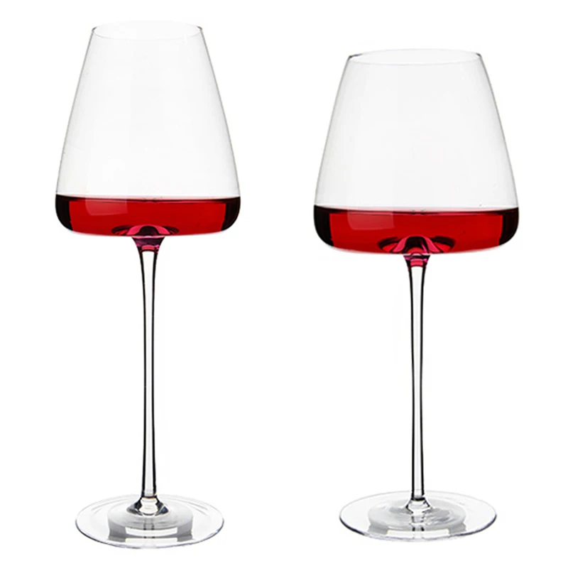 

250-650ml Masterpiece Artwork Goblet 2pcs Red Wine Brandy Champagne Whiskey Tasting Wine Glass Handed Down Cup Set Drinkware