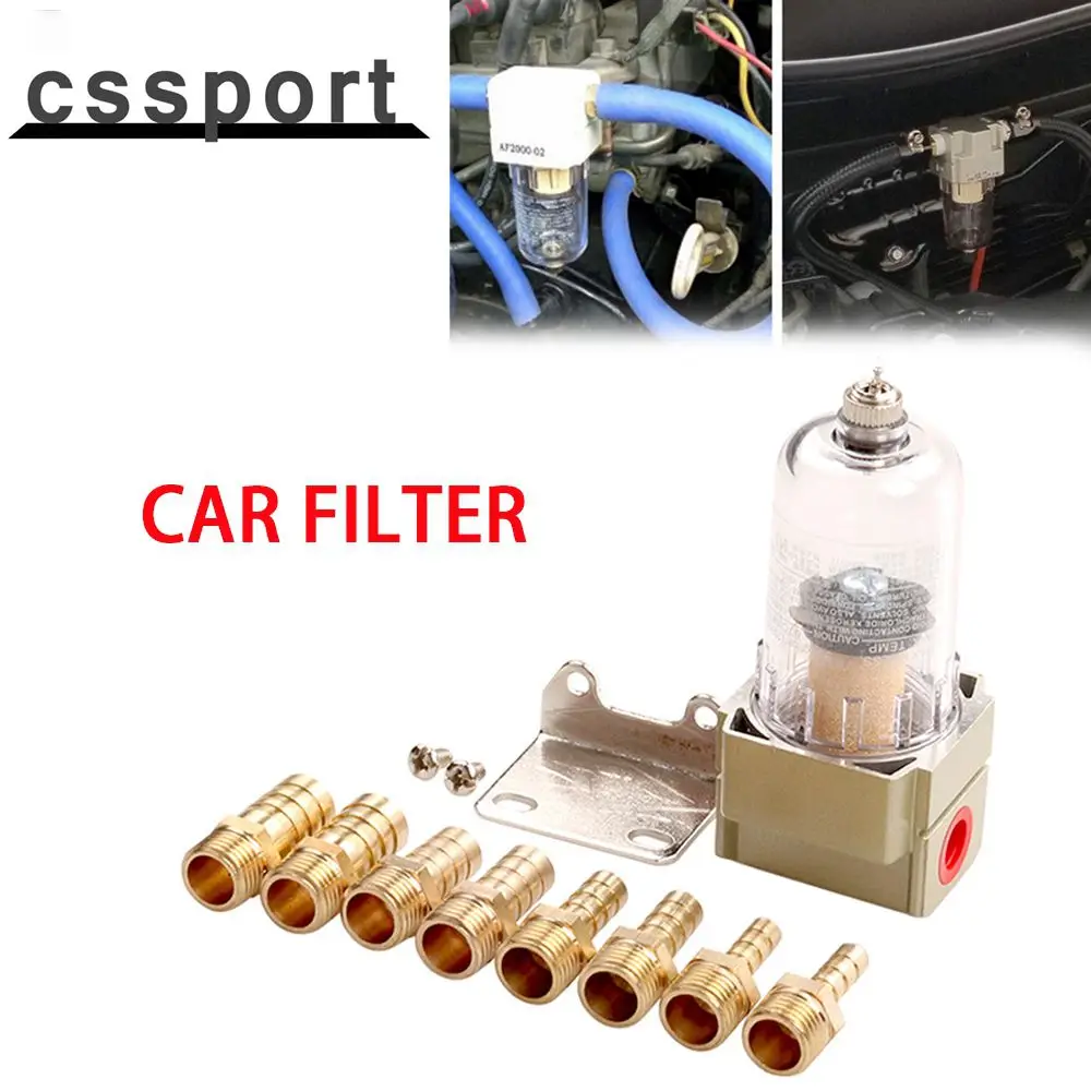 

Car Air Filter Vacuum Filter Modification Filter Drainage Pump Oil Water Supply Parts Manual Separator