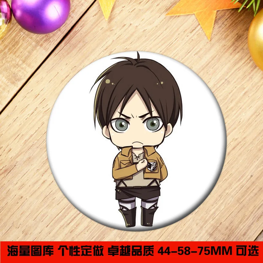 100 стилей Аниме Атака Титанов бейж с дисплеем мультяшная фигура Эрин Леви рюкзаки