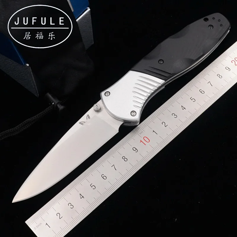 581 JUFULE 581 Настоящее D2 лезвие из алюминия G10 Ручка складной охотничий лагерь Карманный Открытый выживания ужин EDC Инструмент Тактический кухонный нож - Цвет: 581