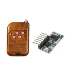 Модуль радиорелейного приемника QIACHIP 433 МГц, беспроводная 4-канальная Кнопка обучения, радиопульты дистанционного управления 433 МГц, датчик переключателя сделай сам