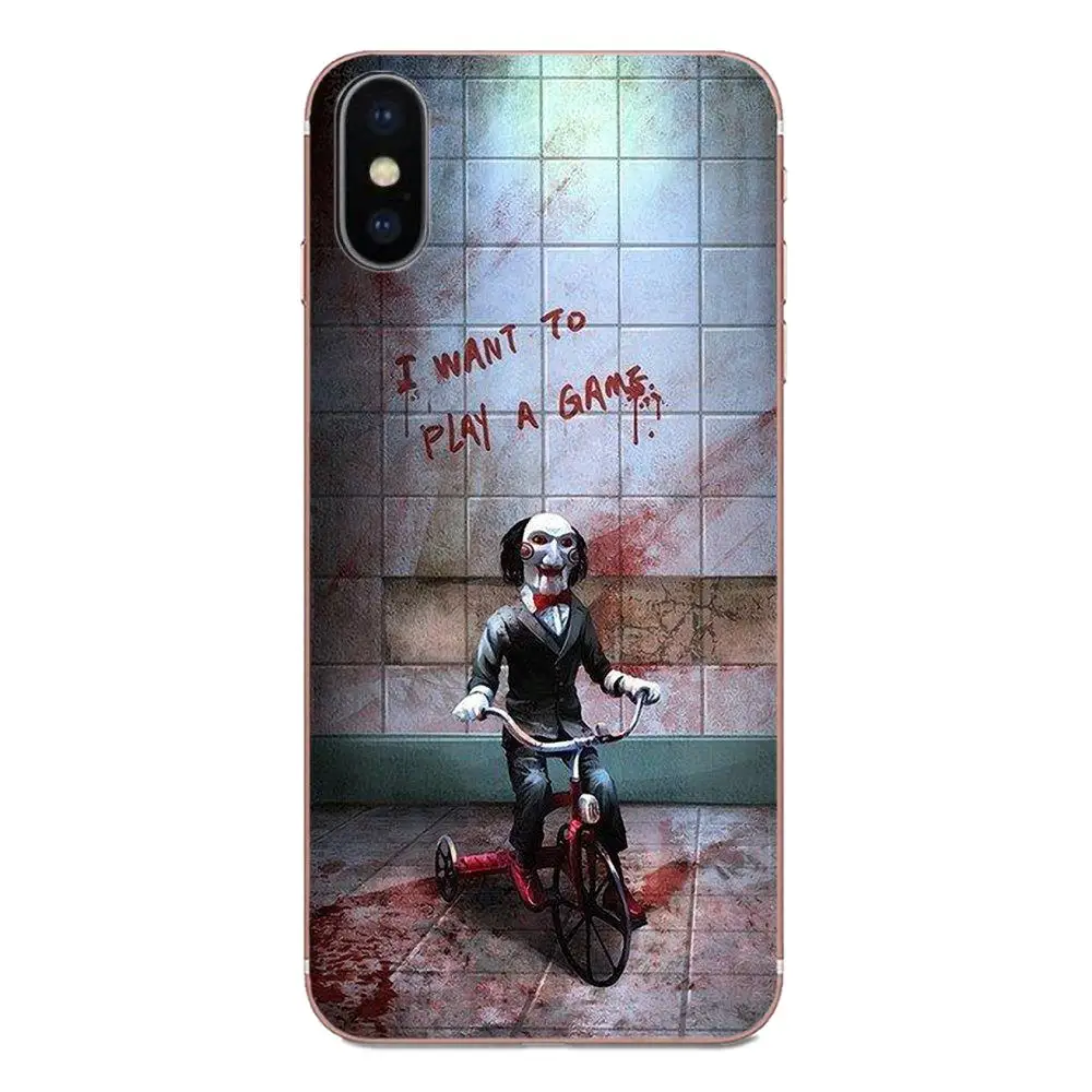 Пользовательские пилы маска Человек ужас триллер плакат для HTC Desire 530 626 628 630 816 820