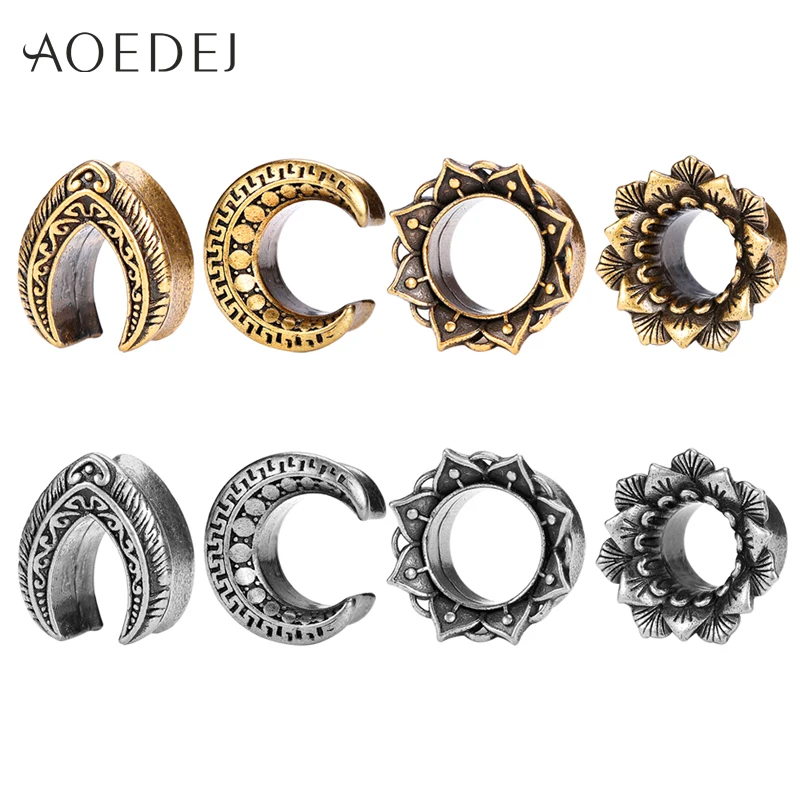 Заглушки для ушей AOEDEJ из нержавеющей стали 316L туннели с седлом пирсинга