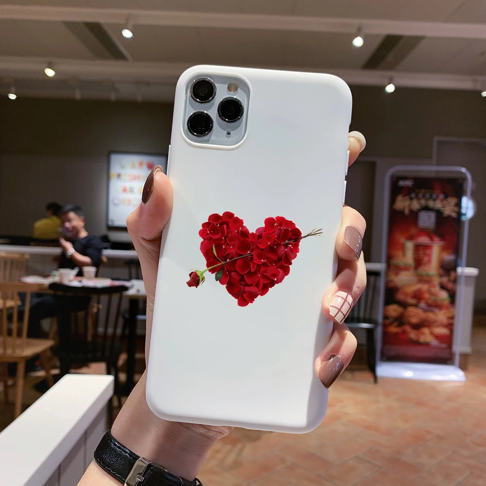 Чехол для iPhone se 2020 6 6s 7 8 Plus x xs xr max 11pro силиконовый мягкий ТПУ оригинальный белый