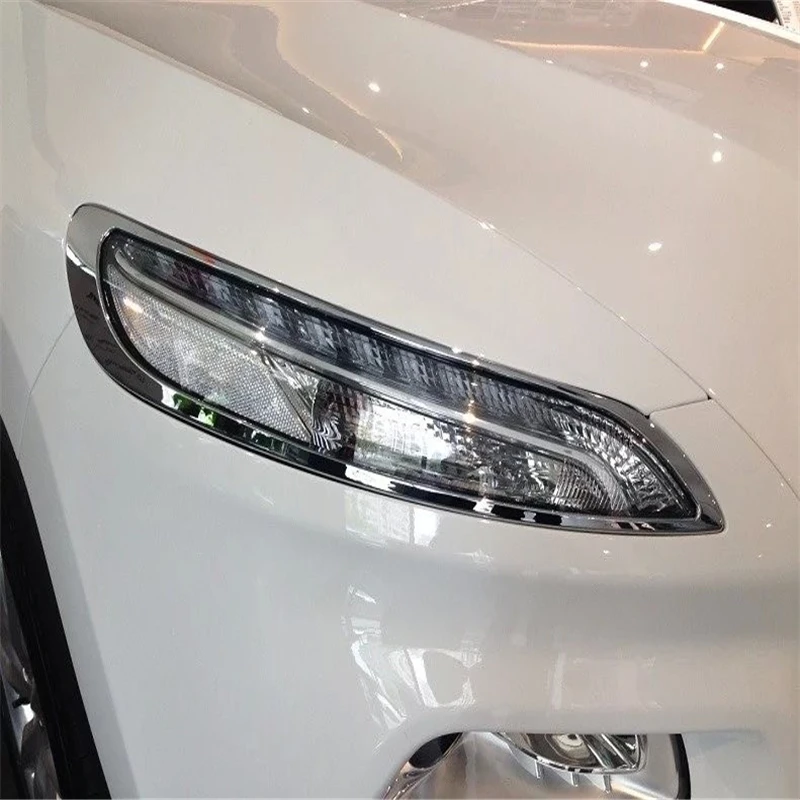 

WELKINRY Автомобильная крышка для Jeep Cherokee 2014, 2015, 2016, 2017, Хромированная передняя фара ABS