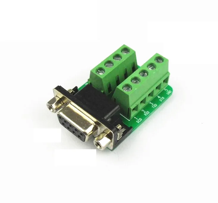 DB9 соединитель конвертер Женский Мужской Breakout доска штыревой разъем к 9