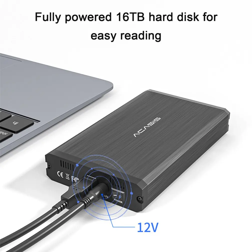 ba 06usi usb 2 0ssd mobile hard disk box dual using sata ide interface 3 5 inch universal hdd enclosure aluminum alloy free global shipping