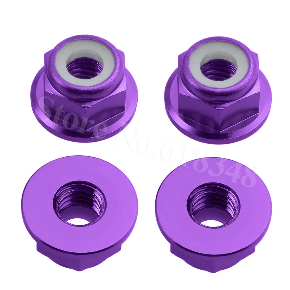 8 шт. 12 мм алюминиевый шестигранный адаптер ступицы колеса (4P) и M4 Locknut для HSP Redcat RC