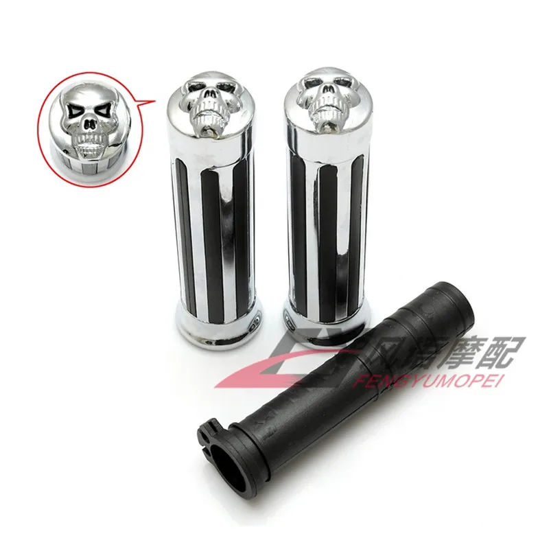 

Motorcycle Handles Aluminium Refitting Accessories Easy to Install Alloy Skull Universal for Kawasaki Harley 883 1200 Honda