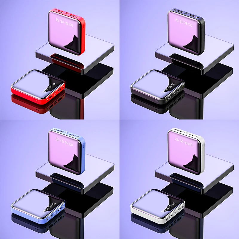 30000mAh Mini Power Bank Portable Fast Charging PowerBank 30000 Dual USB PoverBank External Battery Charger For Xiaomi Mi iPhone | Мобильные