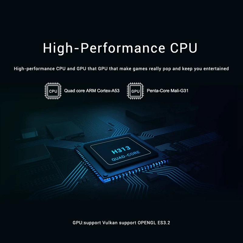 KH3 TV Box Android 10 Allwinner H313 Quad-Core ARM Cortex-A53 2GB 16GB Support OTA Update 2.4G WiFi BOX | Электроника