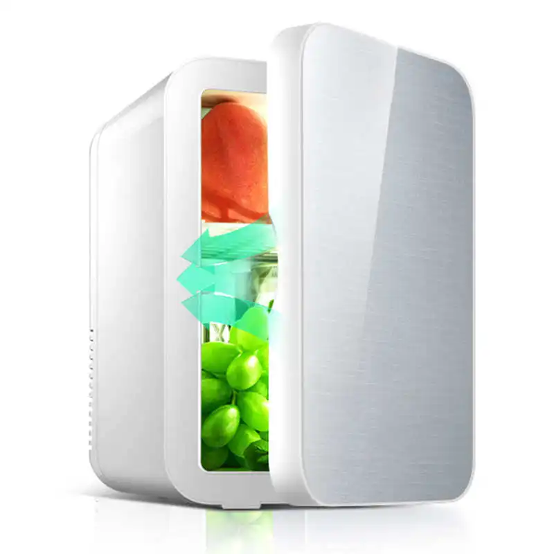

8L Semiconductor Mini Car Refrigerator Single Door Car Home Dual-Use Fridge Cooler Warmer 12V Cigar Lighter 40W