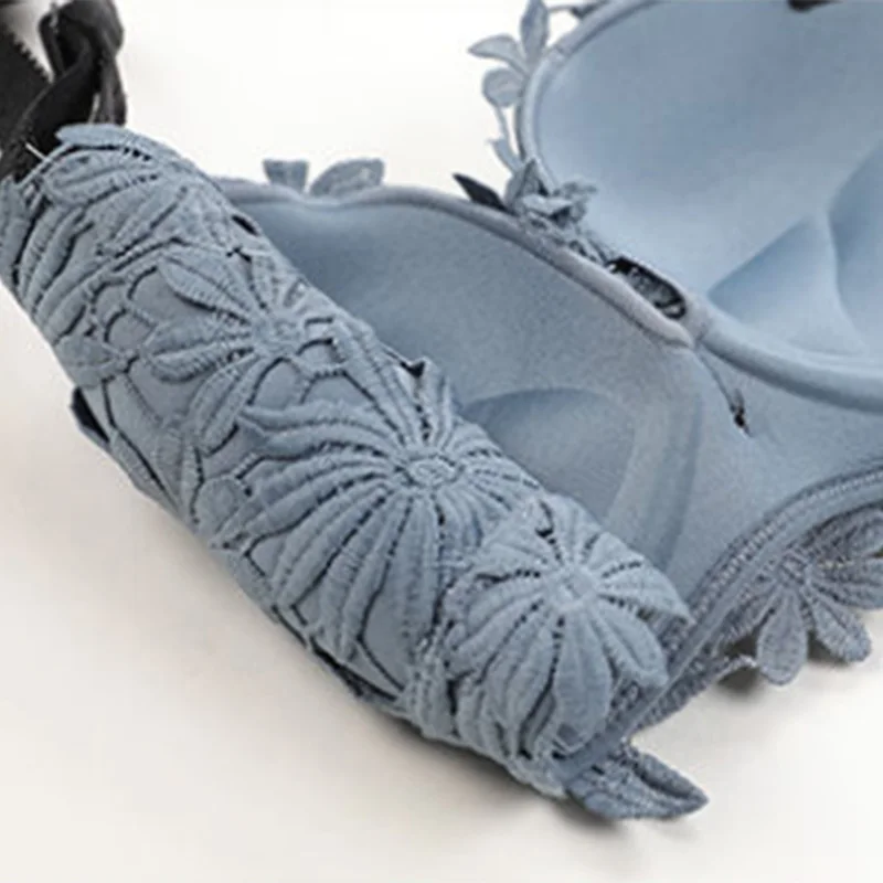 

Bras For Women Small Breasts Adjustment Underwear Push Up Bra Sexy Lace Soft Wire Free Bralette Black Lingerie Female