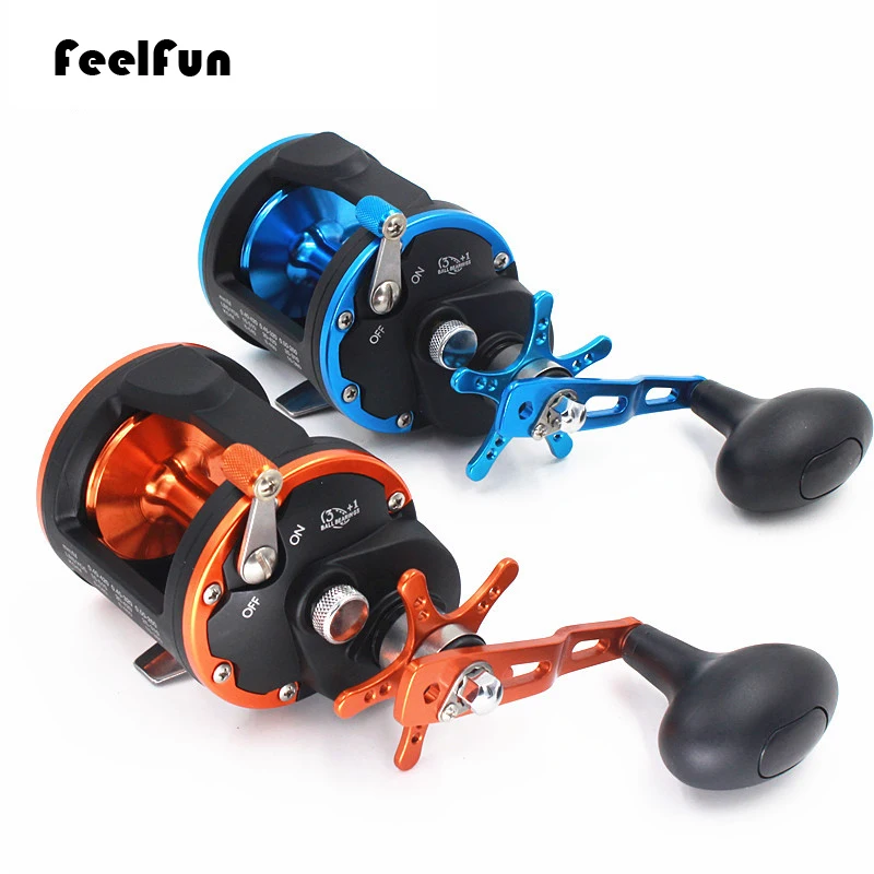 Feelfun легкая медленная отжимная катушка для соленой воды 3+ 1 BB высокоскоростная большая игра морские катушки 18 кг Мощность