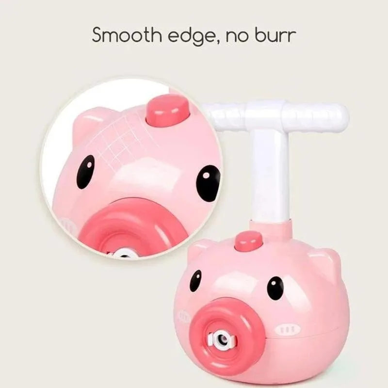 

Cartoon Air Powered Balloon Car Powered Flying Pig Balloon Car Fashion Toys Aerodynamic Scooter Kids Educational Toys