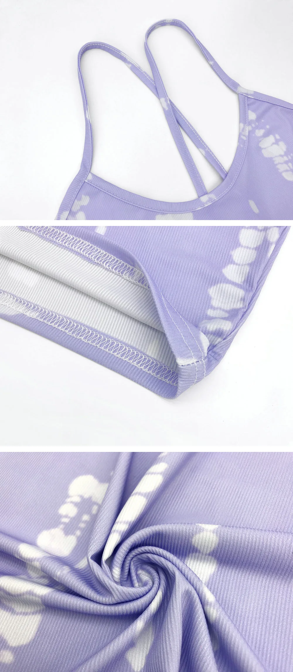 

2020 Summer Tie-dye Hollow Out Sexy/Club Women Mini Dress Fashion Strap Sleeveless Backless Party Bodycon Sexy Skinny Dresses