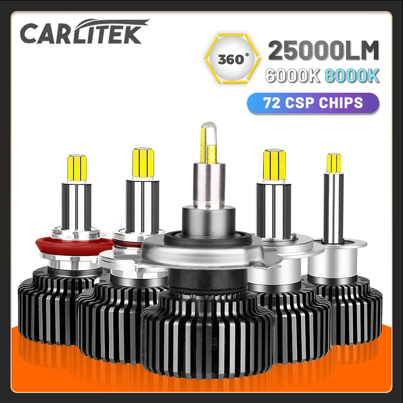 Светодиодные автолампы H7 для автомобиля 360 градусов H1 H11 H8 H9 H4 Led Hi/Lo 9012 HB4 9006 HB3 9005