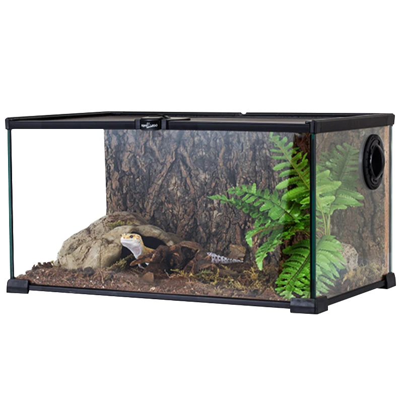 Caja para criar mascotas, oruga cil&iacute;ndrica para mascotas, caja para guardar animales, serpiente y erizo tipo serpiente-0