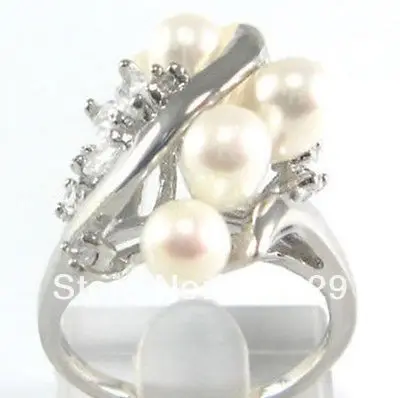 Оптовая цена хорошее ^ Потрясающие посеребренные инкрустация белый пресноводный